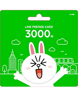 ¥3,000 LINE プリペイドカード